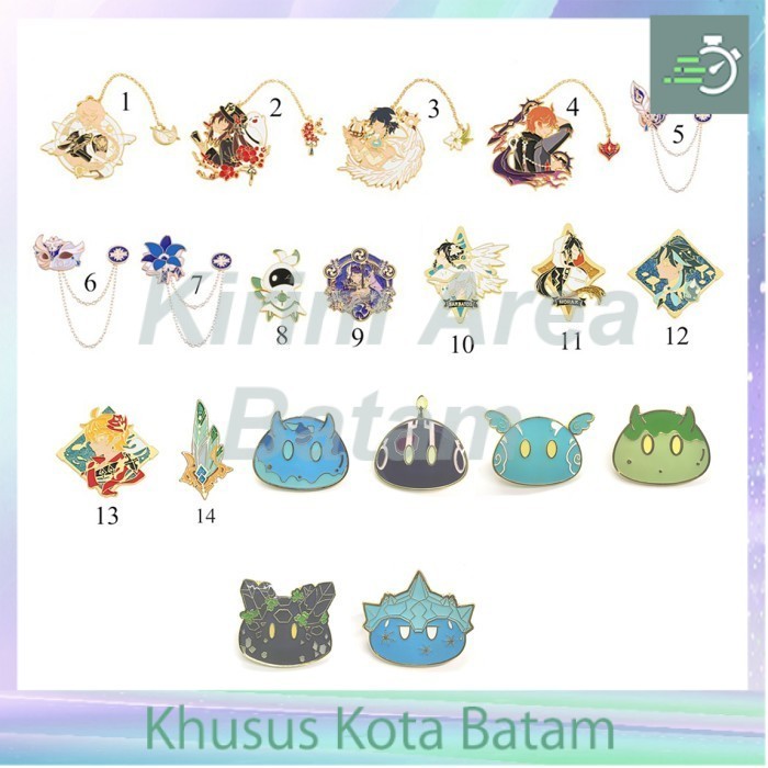 pin besi enamel genshin impact
