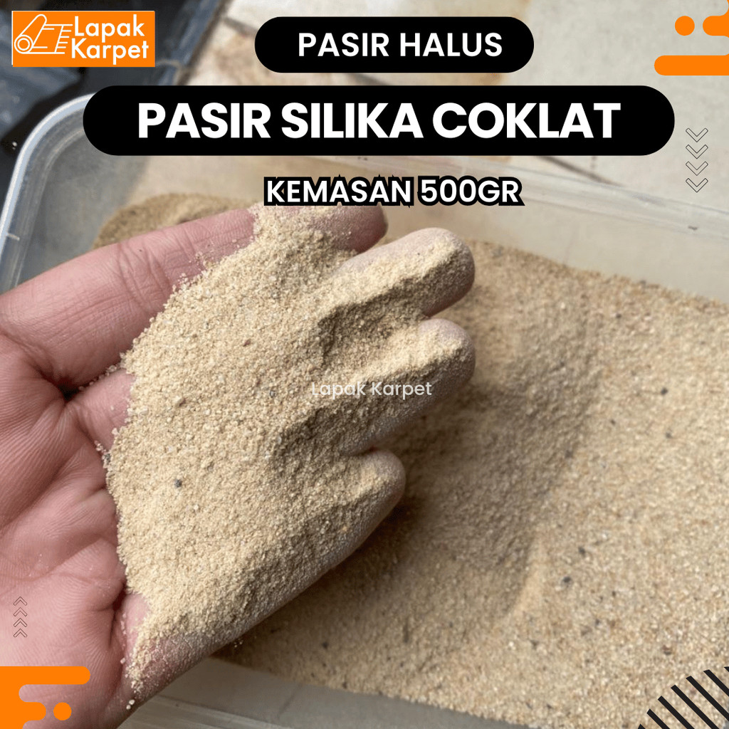 Pasir Silika Coklat Halus / Pasir Silika Aquascape / Pasir Silika Aquarium / Pasir Silika Media Filt