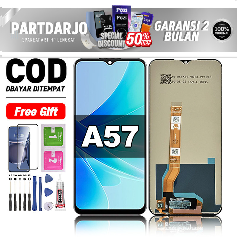 LCD For OPPO A57 Fullset hp layar Touchscreen lcd-oppo a57 Glass Touch Screen Digitizer COD -origina