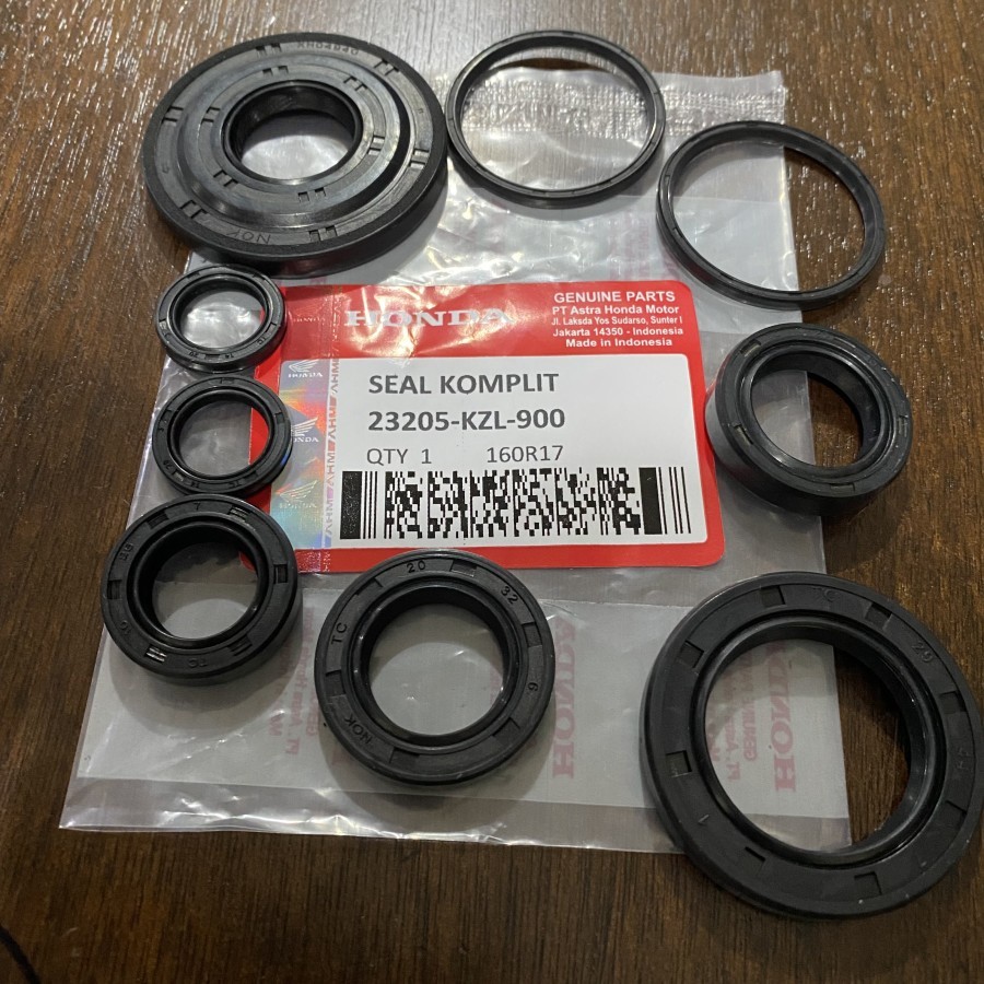 KZL SEAL KOMPLIT HONDA MOTOR BEAT FI SCOOPY VARIO 110 FI F1 SET KIT CVT ASSY SIL GEAR GIR KRUK KRUG 