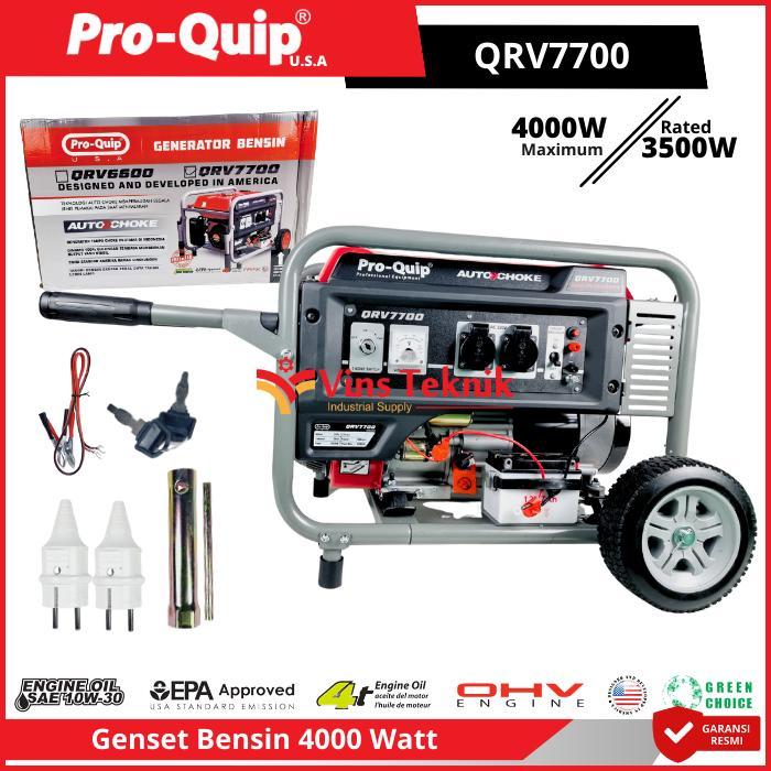 RAMADHAN SALE ProQuip QRV7700 Mesin Genset Listrik Genset Bensin Generator Genset QRV 7700