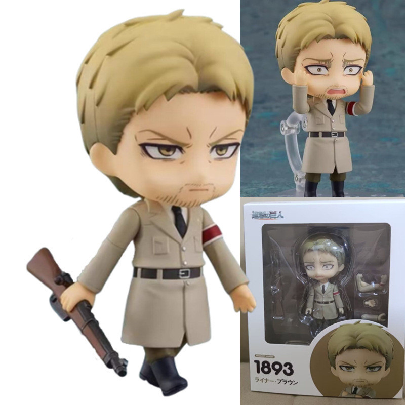 10cm Attack on Titan Reiner Braun 1893# Action figure toys collection doll ristmas gift with box