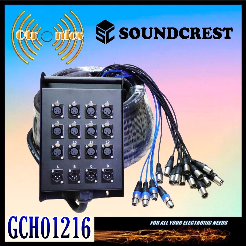 Snake Cable Kabel Snake 12 in 4 out 30 meter Soundcrest