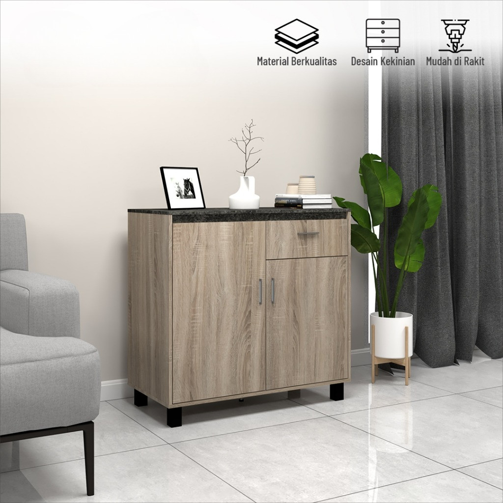 HAPPY IDEA - Bufet / Buffet / Credenza / Kabinet Lemari TV / Sideboard / Agio Aldo Sideboard 80 Oggi