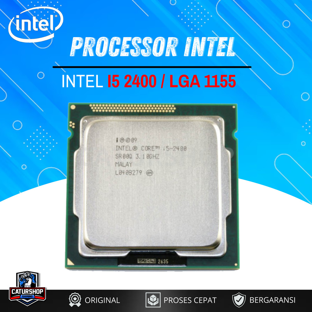 Processor Intel Core i5 2400 Socket LGA1155 3.1GHz Quad Core / Prosesor PC Desktop
