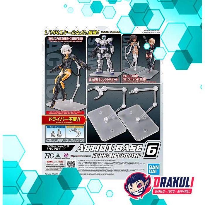 Drakuli HQ BANDAI Action Base 6 Clear Color