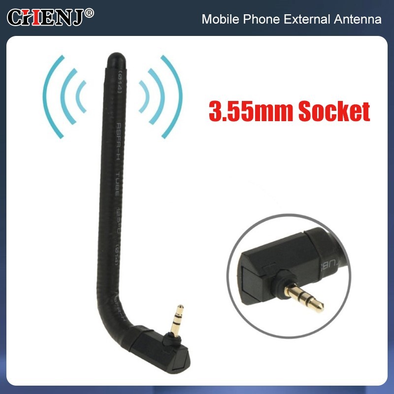 1pc Antena Portabel 6dBi Penguat Sinyal Ponsel Antena Peningkat Sinyal Ponsel Portabel Jack 3.5mm Pe