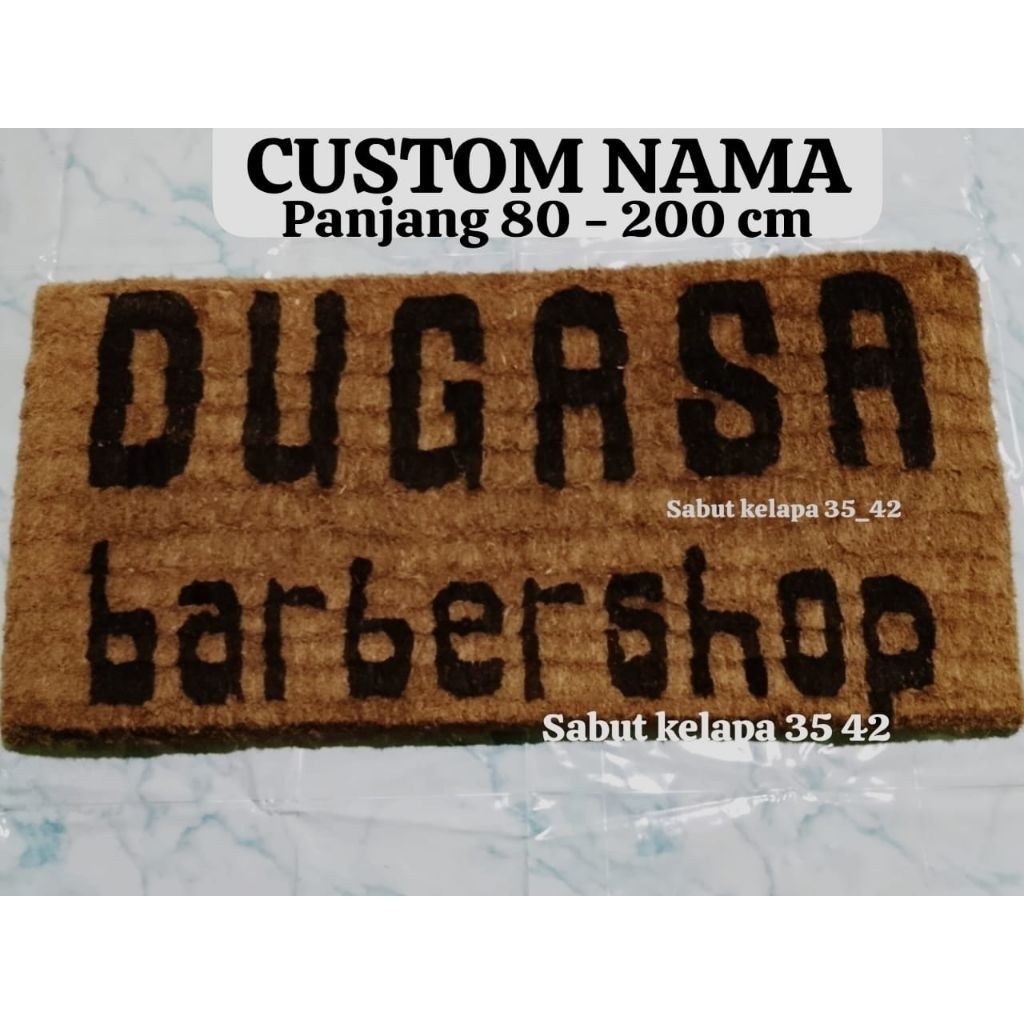 Custom Nama Keset Sabut Kelapa