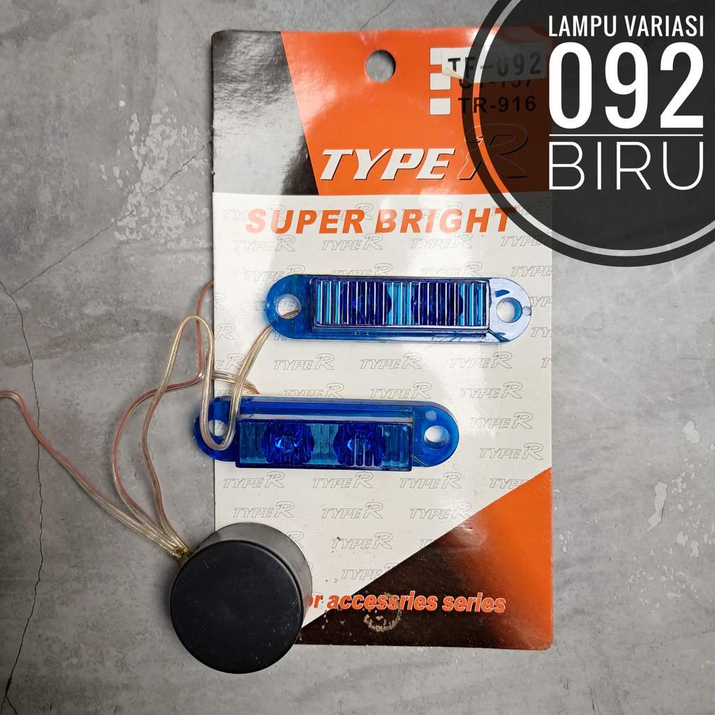 Lampu  kedip 092 TypeR biru