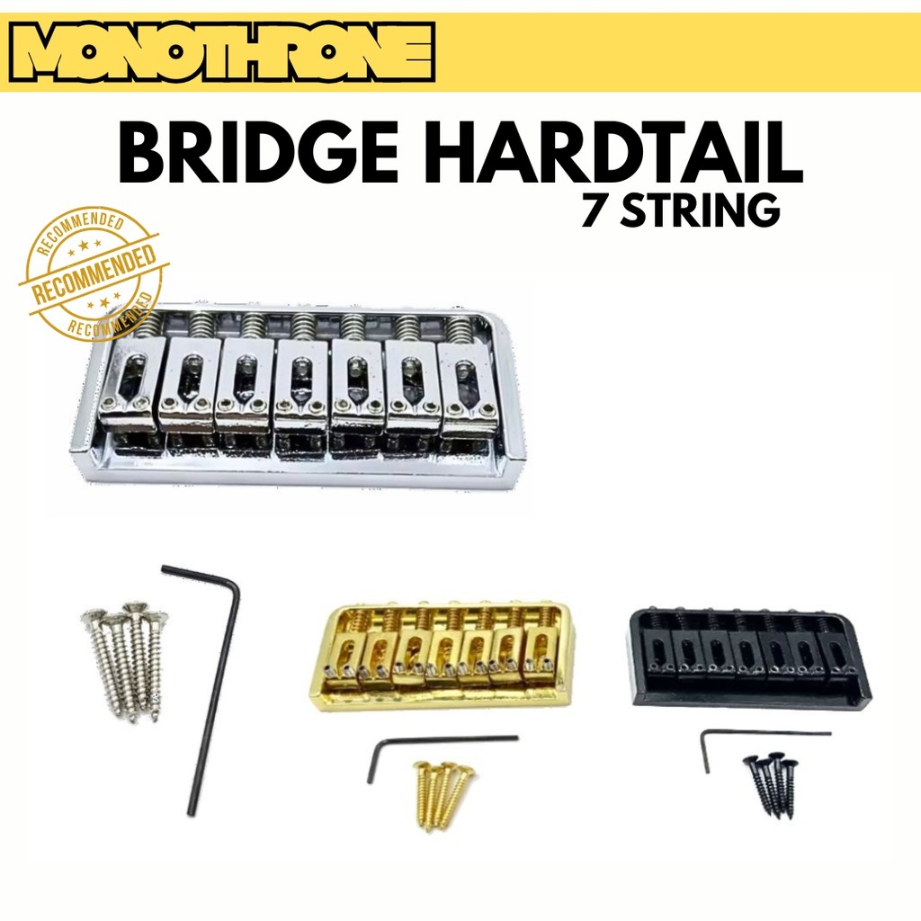Hardtail Fixed Bridge Gitar Elektrik 7 String 7 Senar Tremolo Fix Bridge Hardtail Gitar