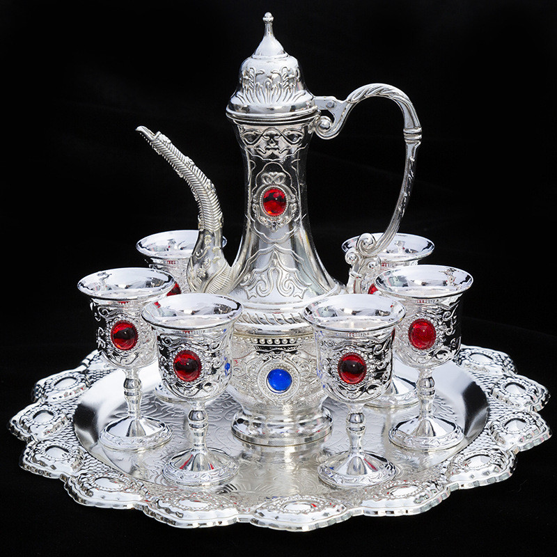 Set Teko Aladin Sultan 3 Item (Teko+ Nampan+ Gelas Arab)