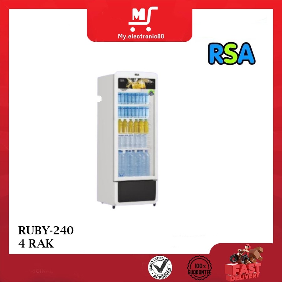 RSA SHOWCASE 1 PINTU 240L RUBY-240