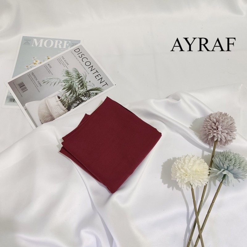hijab segiempat paris voal premium by varisha dan reddros size 115x115/kerudung jilbab segiempat par