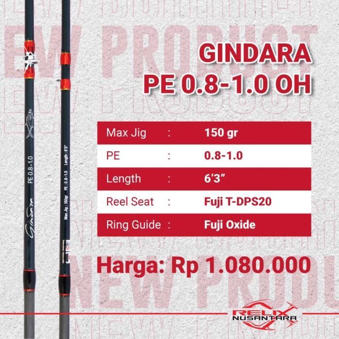 Joran Relix Nusantara Slow Jigging Gindara PE 0.8 dan PE 3.5 OH Reel Lure Pancing - PE 0.8-1.0 OH