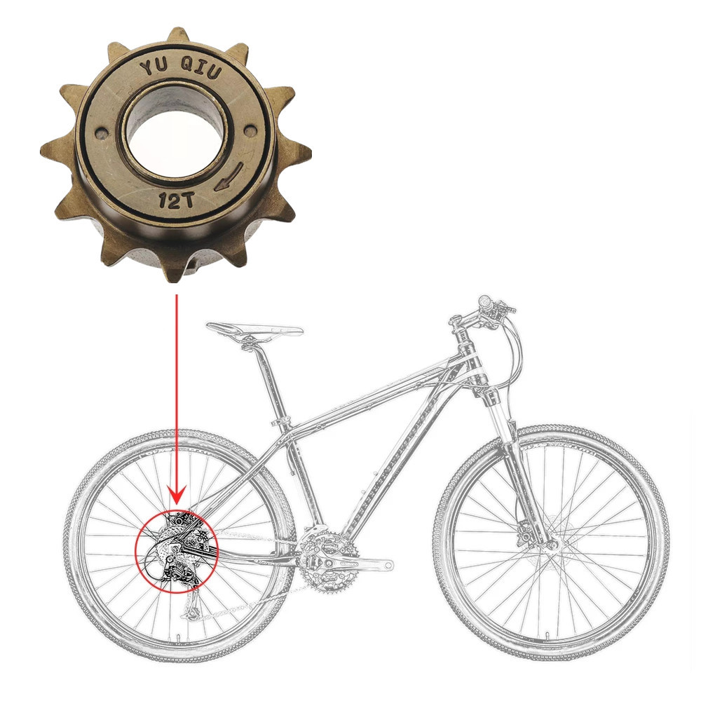 Aksesoris Sepeda Gear 12T/14T/16T Sproket Sepeda Single Speed Freewheel Sproket Freewheel Sepeda