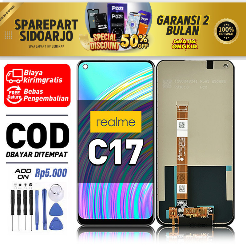 LCD REALME C17 Touchscreen Fullset-Original Compatible For Glass Touch Screen Digitizer ori-asli COD