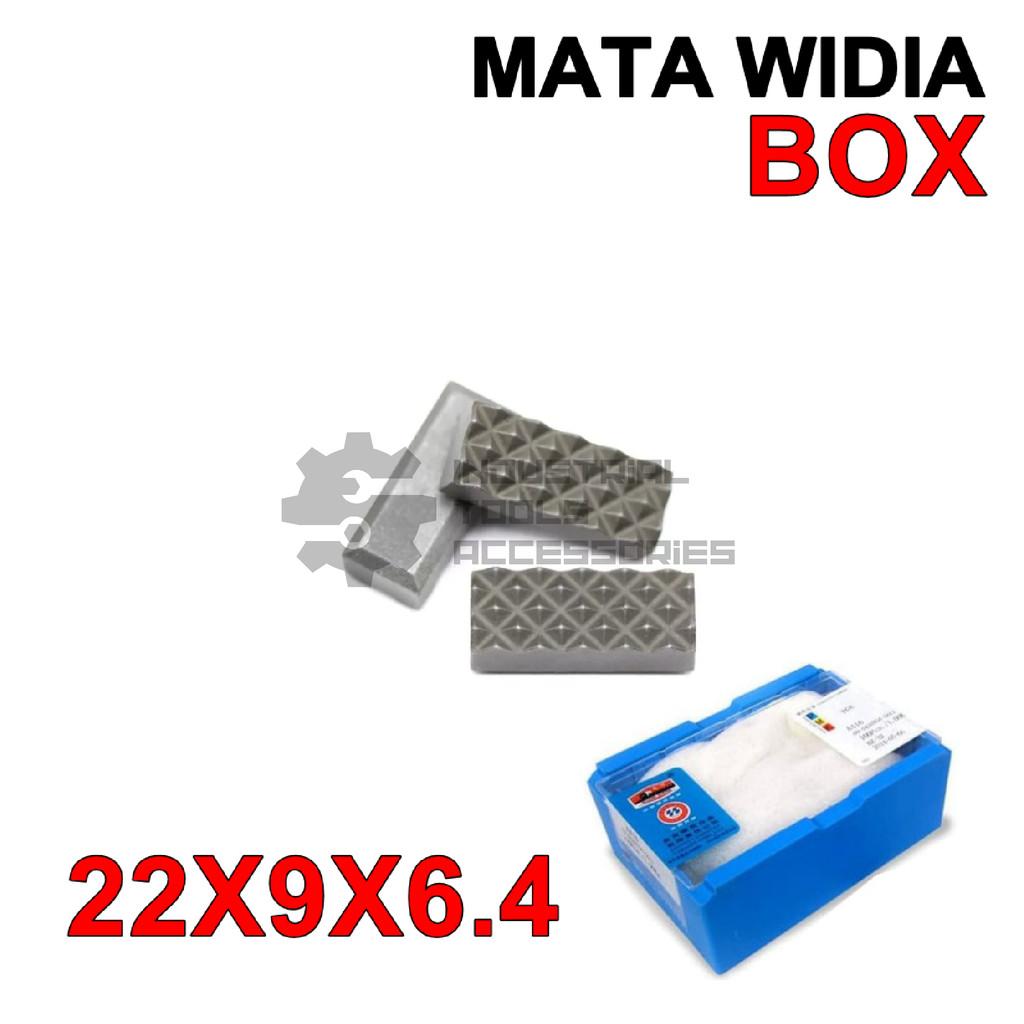Mata Widia 22X9X6.4 YG11 Cemented Tip 22 X 9 X 6.4 YG 11 Carbide Gripper BOX