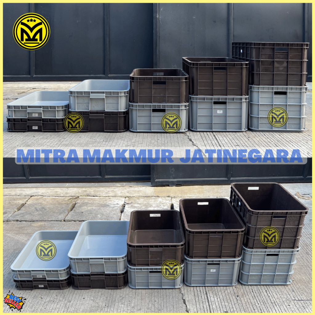READY !CARGO KERANJANG INDUSTRI CONTAINER INDUSTRI MASPION KRAT PLASTIK SUPER TEBAL ANTI PECAH 61 X 