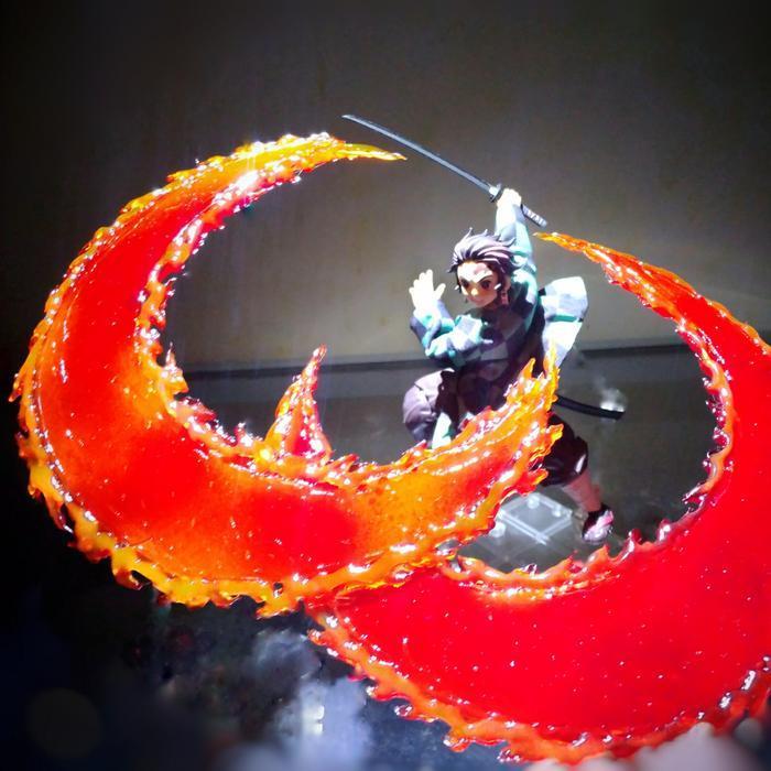 Diorama Figure Hinokami kagura Retsujitsu Koukyou Aksesoris Efek