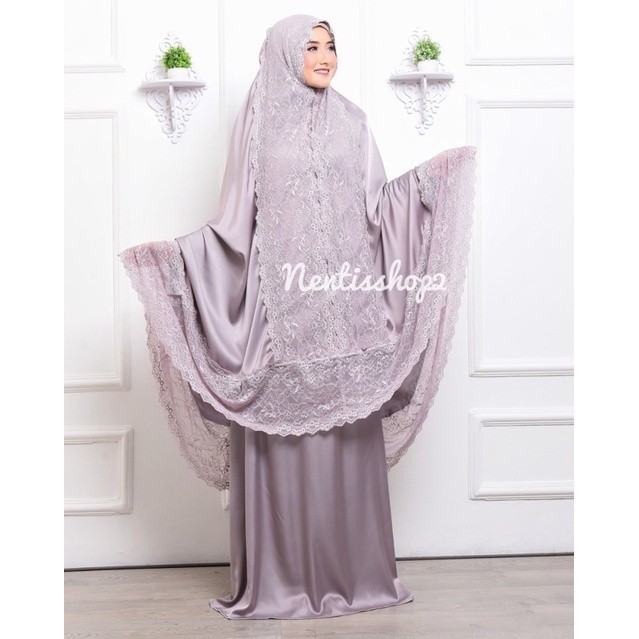 Mukena Zara Silk Premium Armani silk Seserahan terbaru terlaris