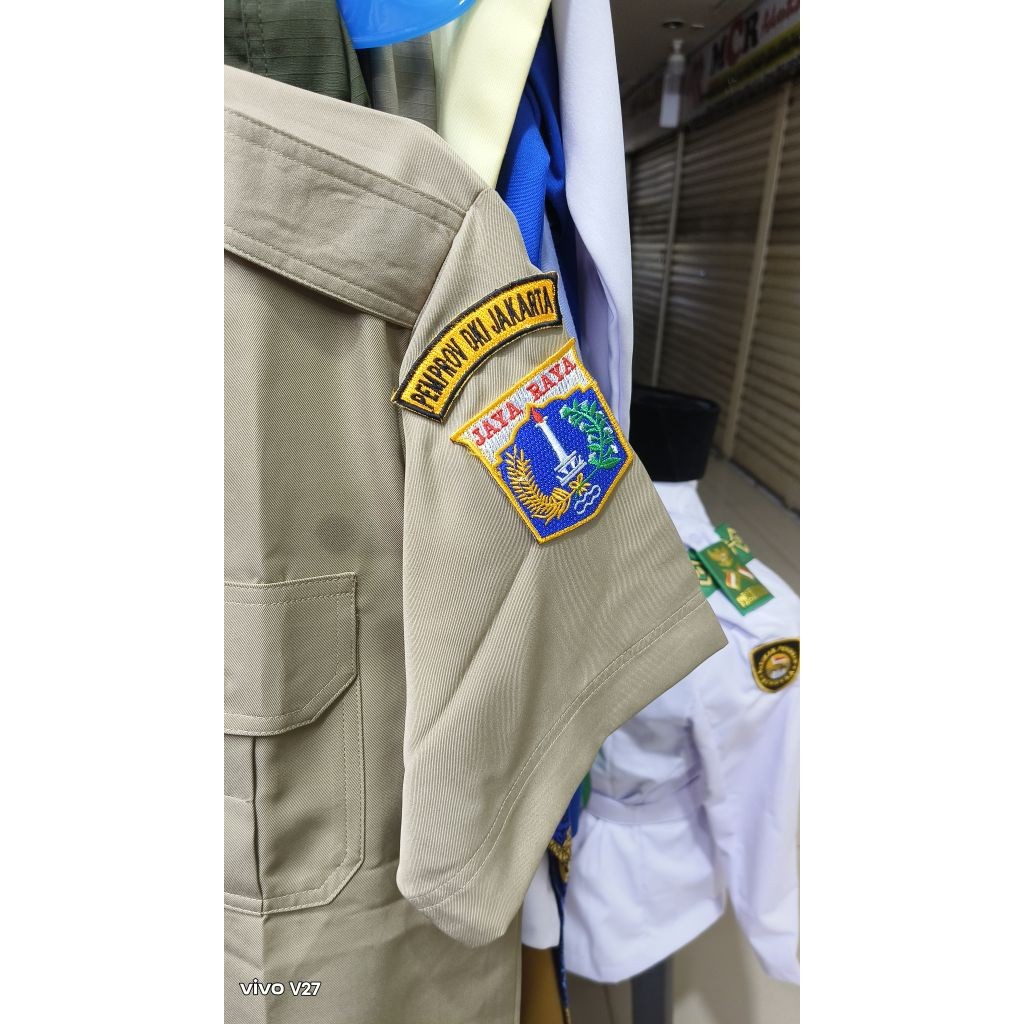 FLASH SALE Stelan Baju PNS pria, seragam pemda cowok, seragam guru, Baju khaki pria