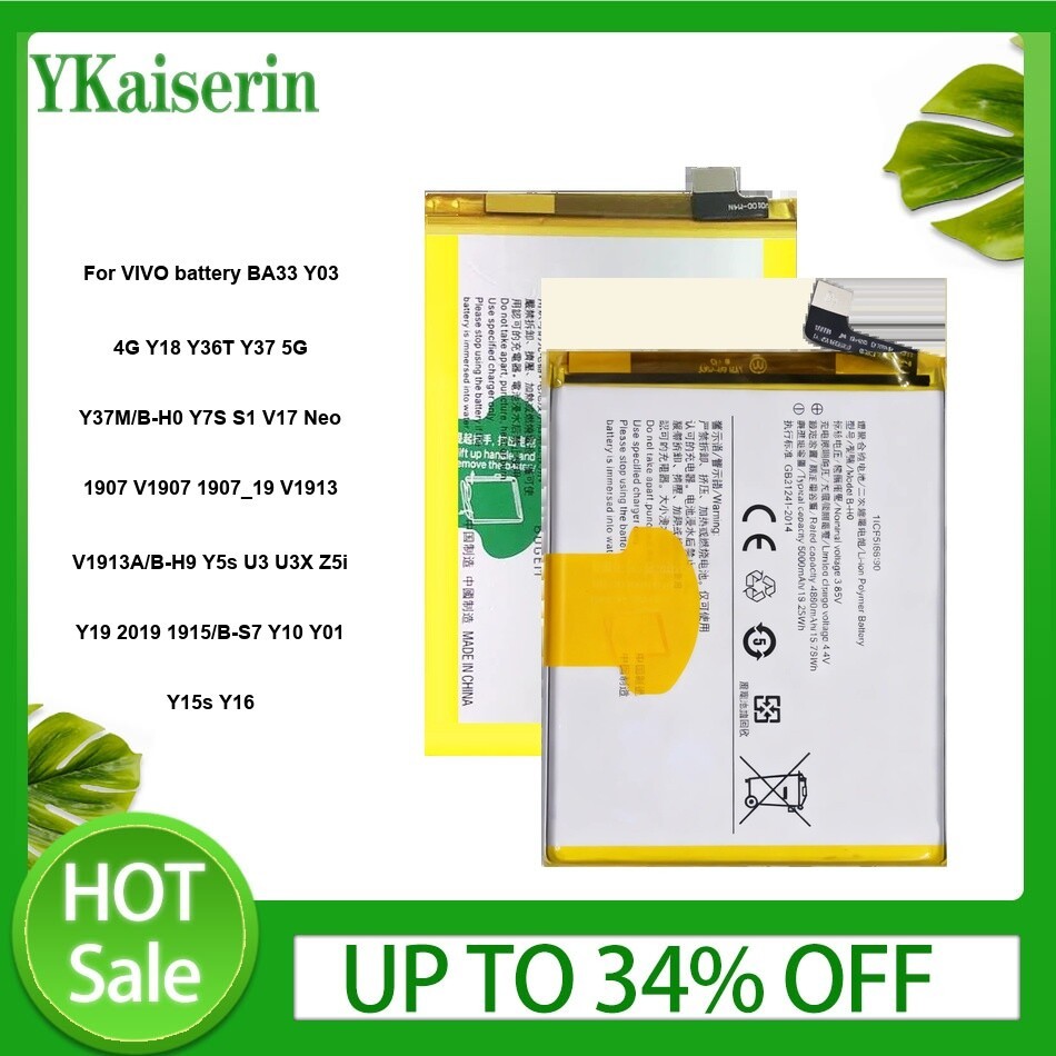 B-S7 B-H9 B-H0 BA33 Battery For VIVO Y10 Y01 Y15s Y16 Y5s U3 Z5i Y19 2019 1915 Y7S S1 V17 Neo 1907 V