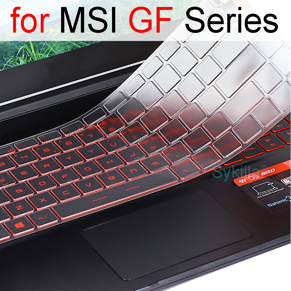 Keyboard Cover for MSI GF65 Thin GF63 GF75 Thin GF72 GF72VR GF62 GF62VR Silicone Protector Skin Case