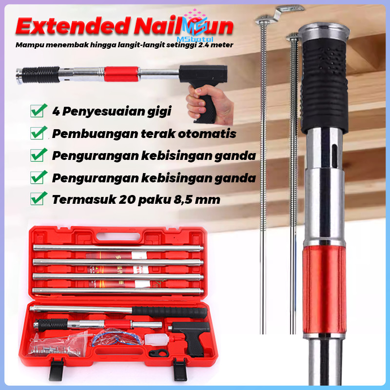 [COD]  8.5mm Nail Gun Kit/T1000 Mesin Stamp Alat Tembak/Extended Industrial Nail Gun/Heavy Duty Manu