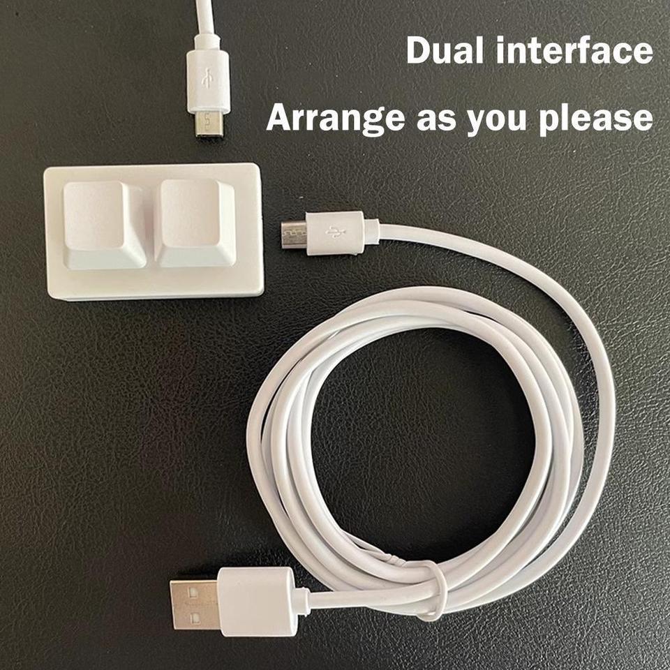 OSU Custom Mini Keypad 2 Key Keyboard Programming Macro Keyboard Copy Paste Cut HID Mechanical Keybo