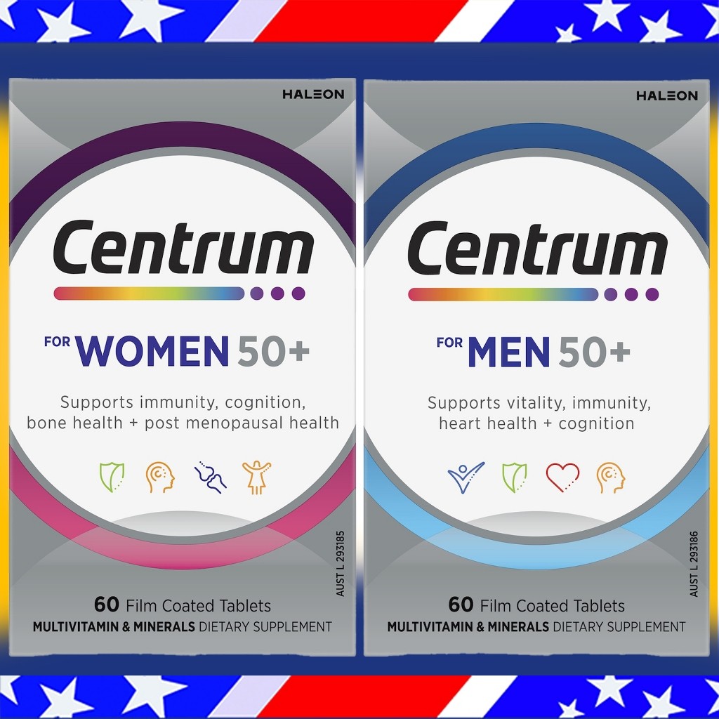 Centrum Multivitamin For Men and Women 50+ Vitamin Untuk Lansia Centrum