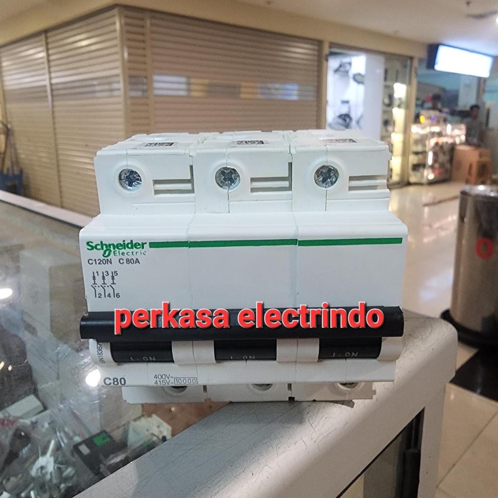 MCB SCHNEIDER C120N 3P 80A A9N18365