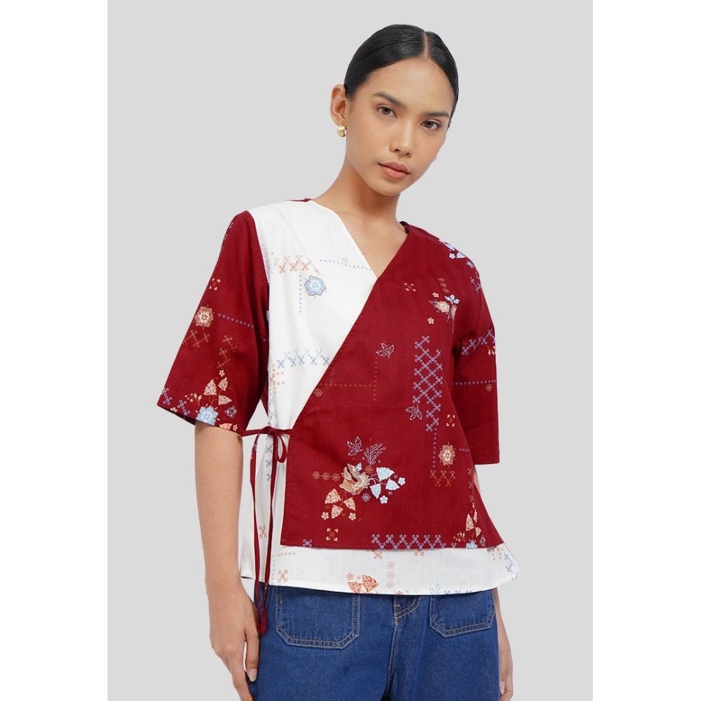 EXECUTIVE BATIK COLLECTION  BLOUSE WANITA LENGAN PENDEK