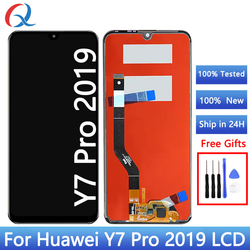 DUB-LX2 Mobile phone lcd For Huawei Y7 Pro 2019 splay Touch Screen Replacement gitizer Assembly for 