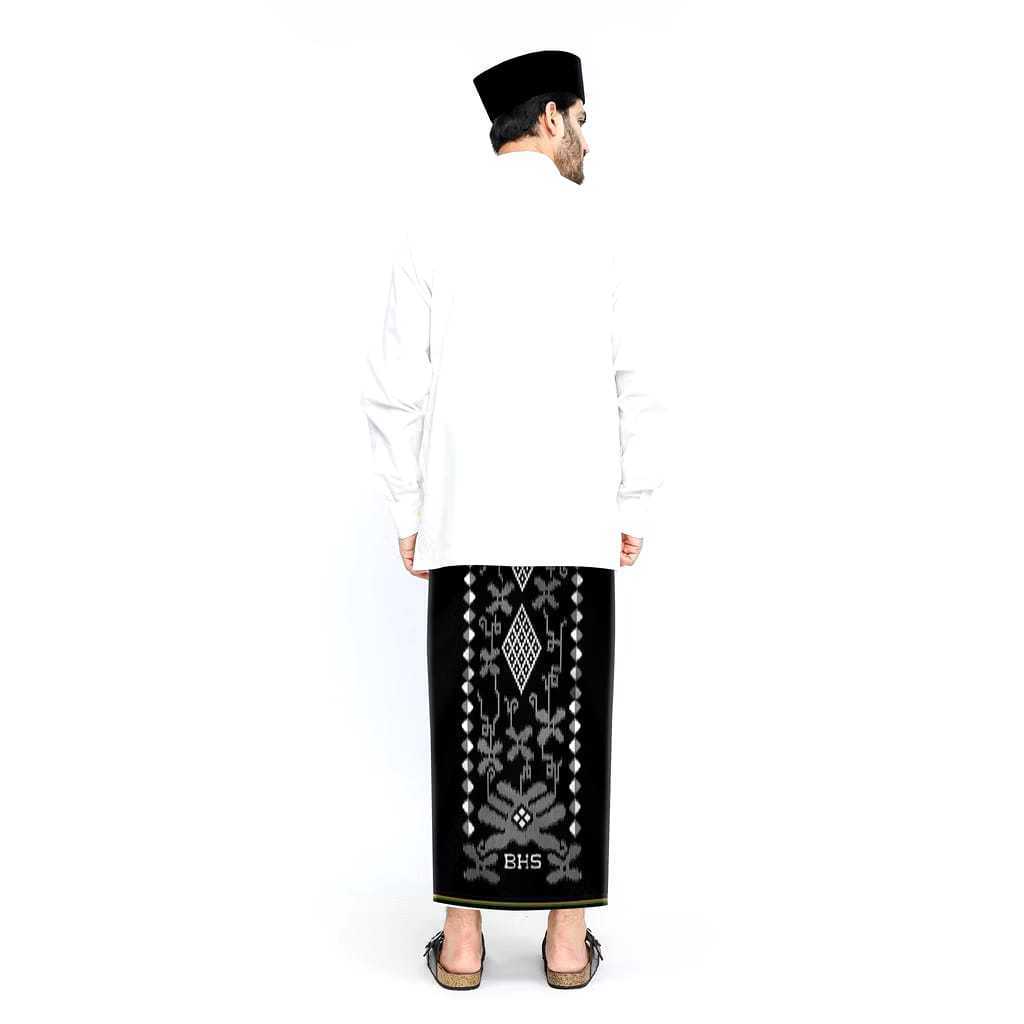 Sarung BHS Cosmo Silver Hitam Polos Sarung BHS Cosmo Silver Putih Bisa COD