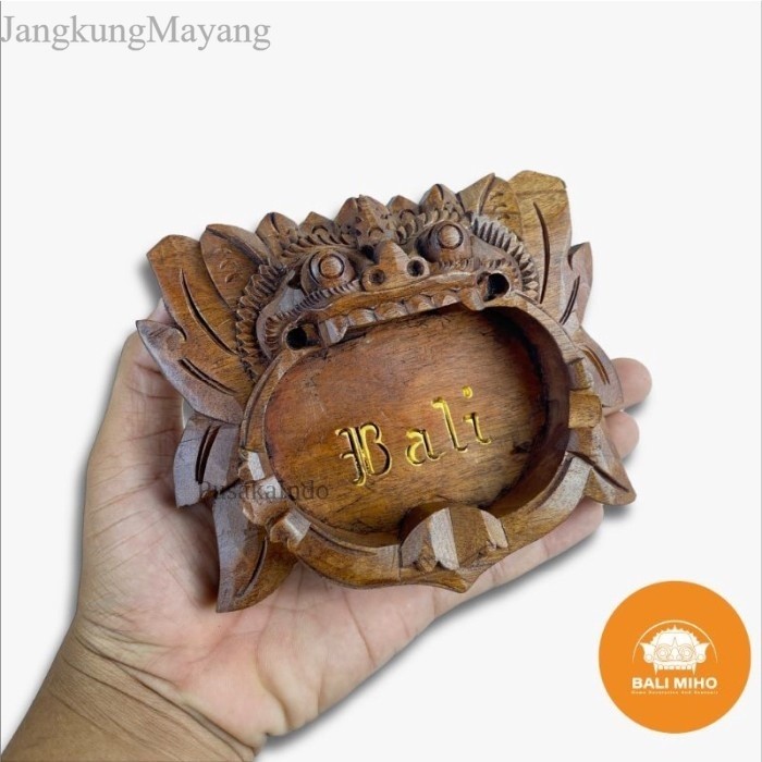 Asbak Barong Bali - Asbak Ukir Bali - Asbak Kayu - Asbak Kayu - murah Jos