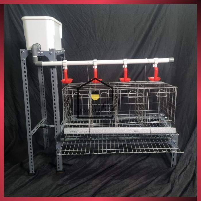 Full Set Kandang Baterai Ayam Petelur 4 Kamar 4 Ayam + 2 Kamar 4 Ayam Galvanis 3mm Anti Karat | Coco