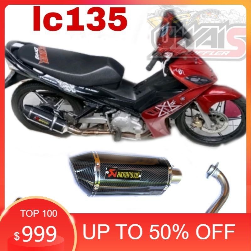 knalpot ekzos lc135 racing LC135 LC 135 jupiter MX Exhaust Akrapovic full/system