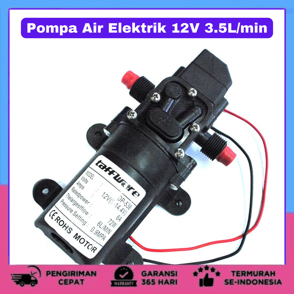 POMPA AIR ELEKTRIK HIGH PRESSURE Pump Pompa Air Elektrik High Pressure 12V