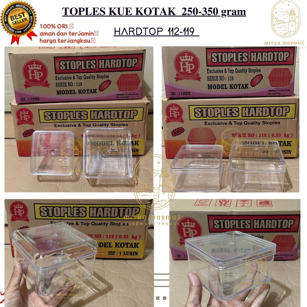 NEW TOPLES KUE KOTAK 250-350 GRAM TOPLES HARDTOP 112 - 119 TOPLES KUE KERING LEBARAN