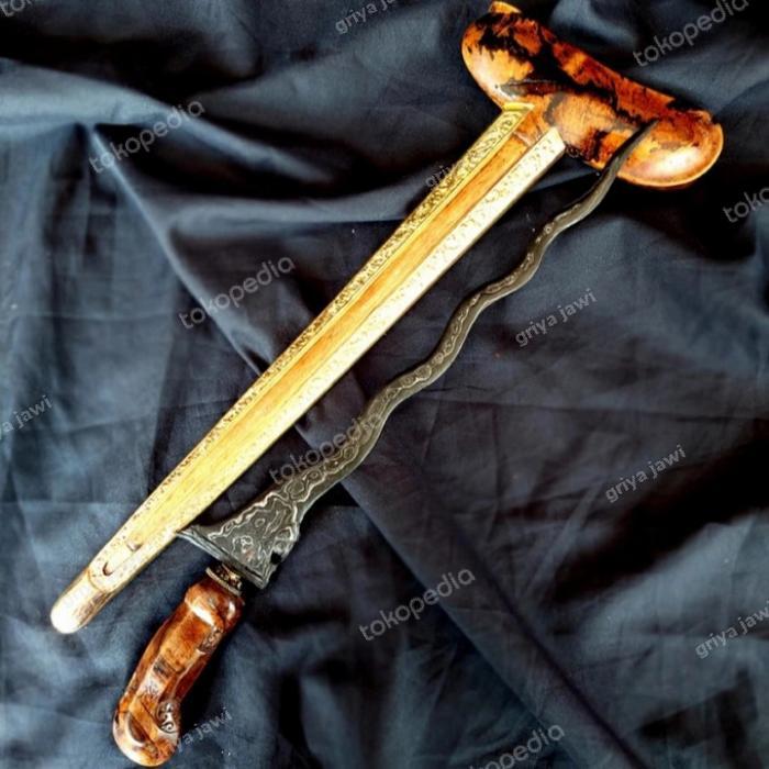 Keris Naga Liman Luk 9 Pamor Melati Rinenteng Tangguh Segaluh sepuh