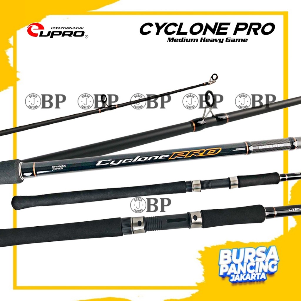 EUPRO Joran Pancing Spinning CYCLON PRO 300cm - 360cm Fuji Component Hi-Carbon Blank TORAY Joran Pan