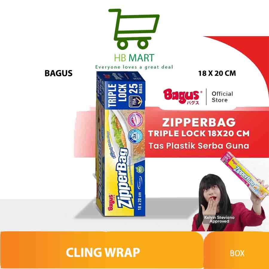 Bagus TrippleZIPLOCK KANTONG PENYIMPANAN MAKANAN PLASTIK - Food Grade & BPA Free