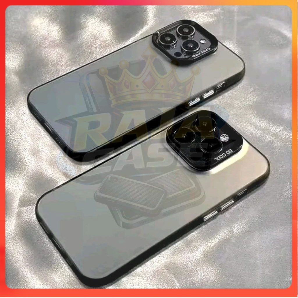 RC SoftCase Casing Imd Full Black VIVO Y12/Y15/Y17 Silikon Hybrid Hologram Pelindung Belakang HP