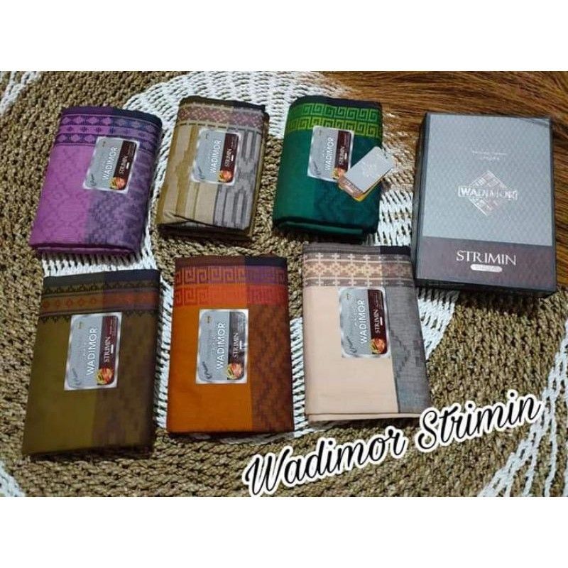 ERVINA.ID Sarung Wadimor Strimin Ful Songket Kualitas Premium