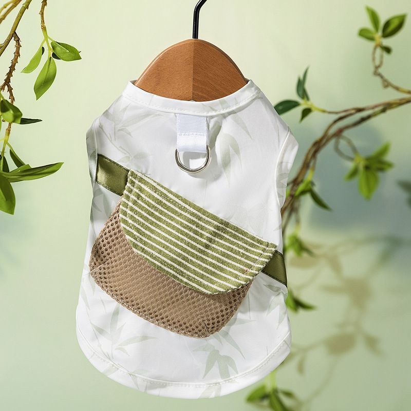 [Pet Wardrobe]Baju tipis anjing, rompi untuk Bichon, Poodle, Pomeranian, kucing, dan anjing kecil.