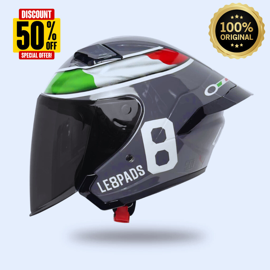 helm keren MOtif LEOPARD MLA COSMO ORI MLA [ TERMURAH ] helm keren cowo cewe