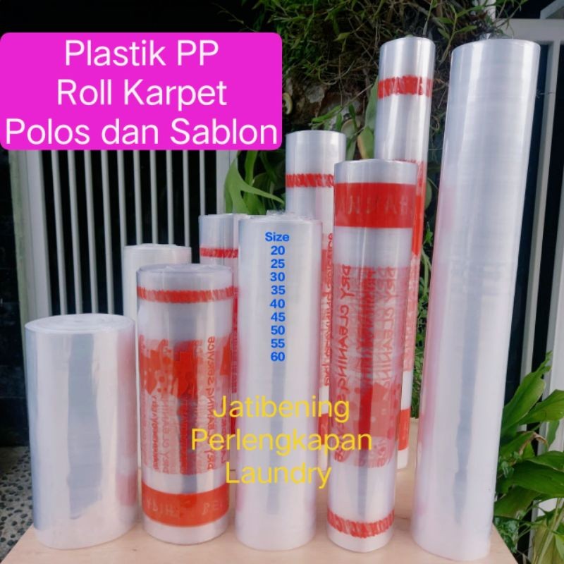 Plastik karpet  SABLON & Polos / PP Roll karpet 1 kg/ plastik Roll laundry