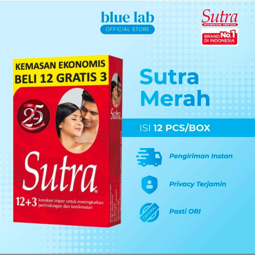 Happy Seggs Kondom Sutra Merah Classic 1 Box isi 12 + 3 Pcs Condom Sutra Original Berkualitas