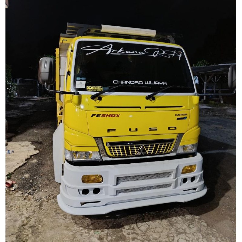 Bemper Truk Canter Model Jambi Plat Besi