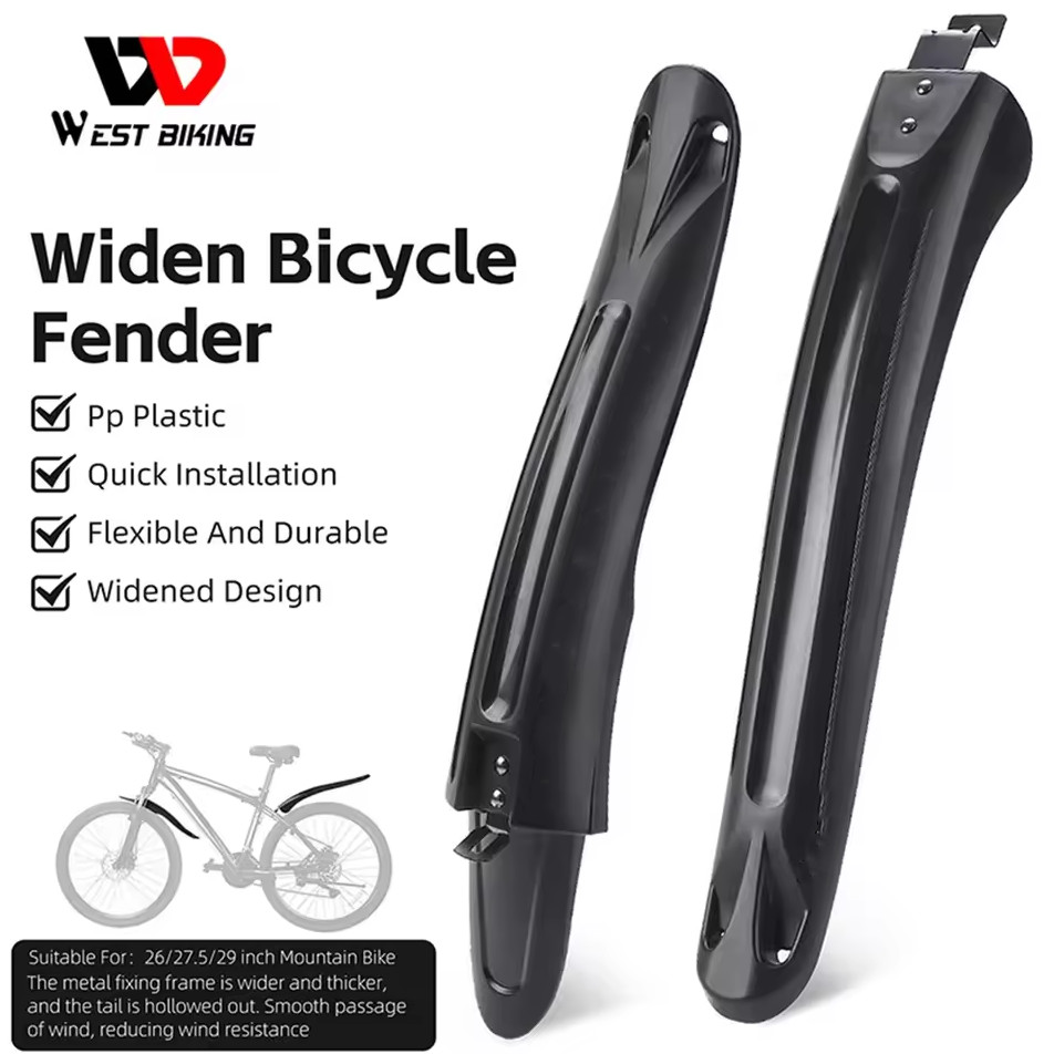Spakbor Sepeda Depan Belakang Fender Mudguard MTB Plastic - Spakbor Sepeda Gunung Depan Belakang - S